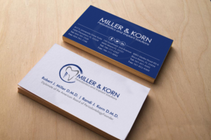 Business Card Design by chandrayaan.creative for Miller & Korn Periodontics and Implant Solutions | Design: #9380648