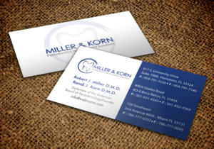 Business Card Design by chandrayaan.creative for Miller & Korn Periodontics and Implant Solutions | Design: #9403807
