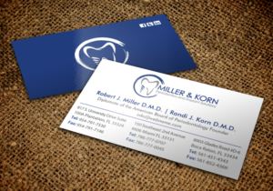 Business Card Design by chandrayaan.creative for Miller & Korn Periodontics and Implant Solutions | Design: #9403826
