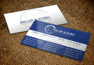 Business Card Design by chandrayaan.creative for Miller & Korn Periodontics and Implant Solutions | Design: #9403827