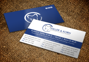 Business Card Design by chandrayaan.creative for Miller & Korn Periodontics and Implant Solutions | Design: #9403834