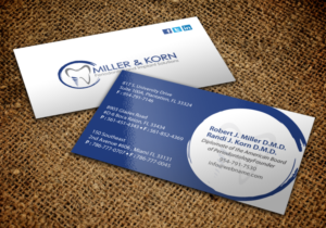 Business Card Design by chandrayaan.creative for Miller & Korn Periodontics and Implant Solutions | Design: #9475836