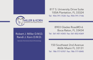 Business Card Design by Kelly Ong for Miller & Korn Periodontics and Implant Solutions | Design: #9393403