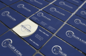 Business Card Design by logodentity for Miller & Korn Periodontics and Implant Solutions | Design: #9364415