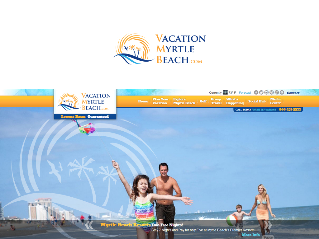 Logo Design by damakyjr for Vacation Myrtle Beach | Design #2152828