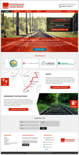 Web Design by -Marc- for Portland Vancouver Junction Railroad | Design: #10700523