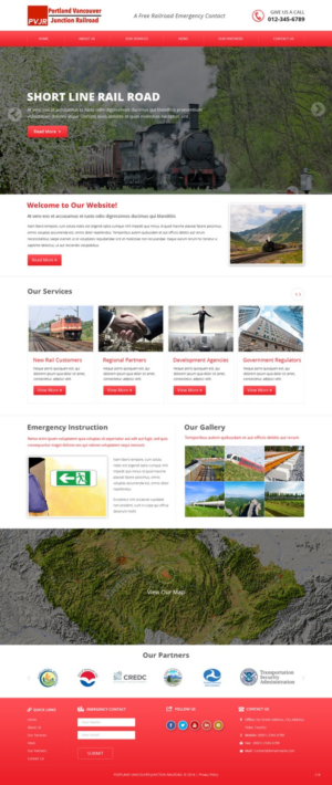 Web Design by pb for Portland Vancouver Junction Railroad | Design: #9393714