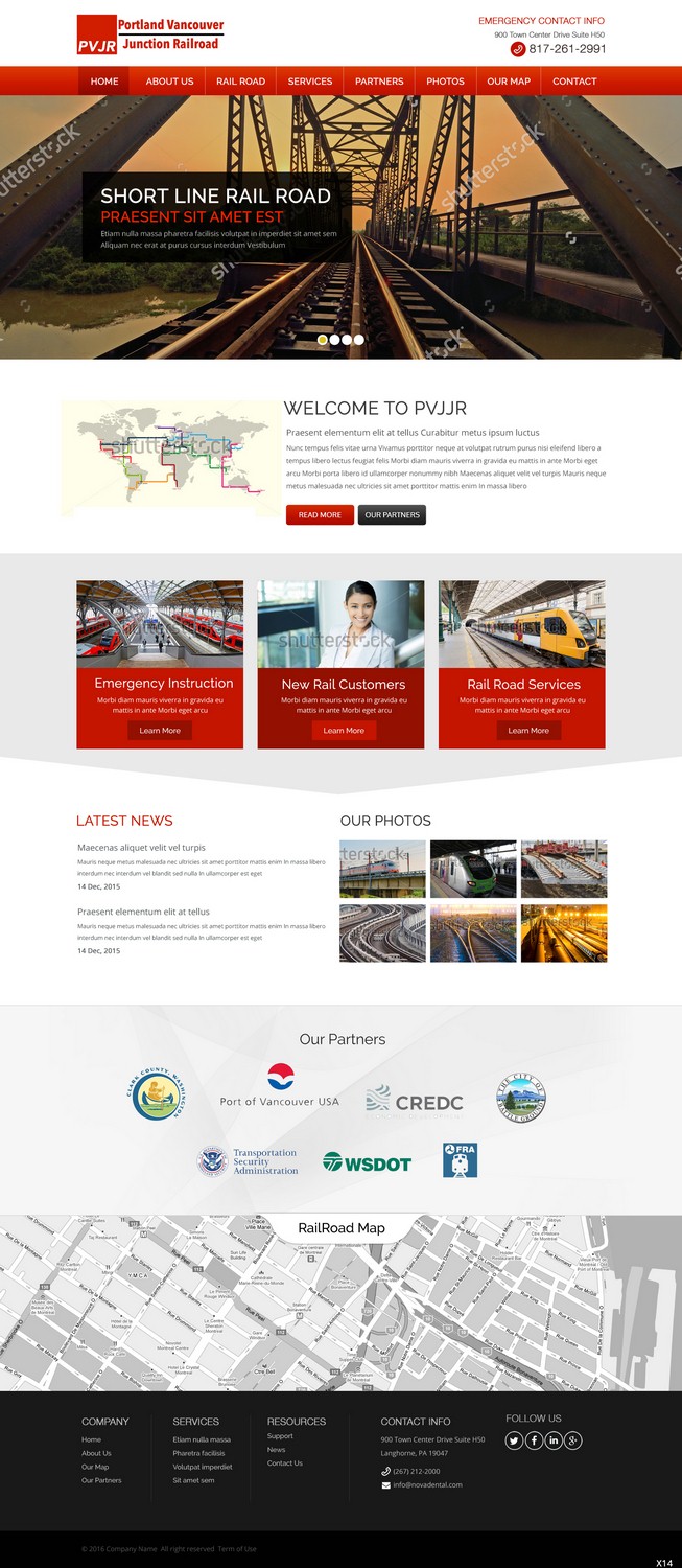 Diseño Web por pb para Portland Vancouver Junction Railroad | Diseño #9393715