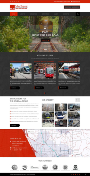 Web Design by pb for Portland Vancouver Junction Railroad | Design: #9393716