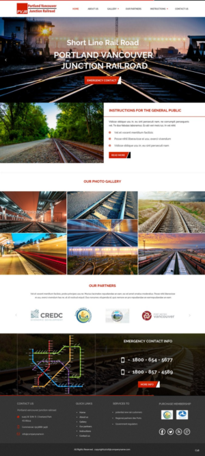 Web Design by pb for Portland Vancouver Junction Railroad | Design: #9393725