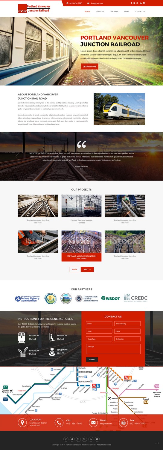 Web Design by pb for Portland Vancouver Junction Railroad | Design #9393726