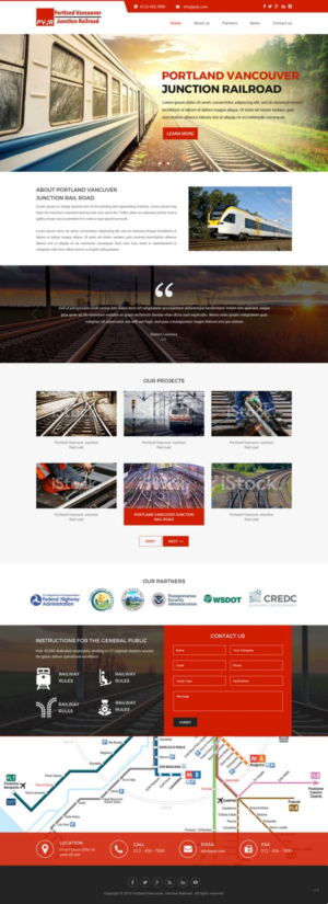 Web Design by pb for Portland Vancouver Junction Railroad | Design: #9393726