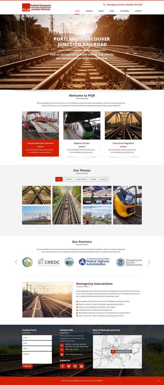 Web Design by pb for Portland Vancouver Junction Railroad | Design #9393732