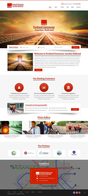 Web Design by pb for Portland Vancouver Junction Railroad | Design: #9393733