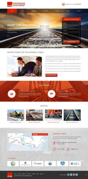 Web Design by pb for Portland Vancouver Junction Railroad | Design: #9393734