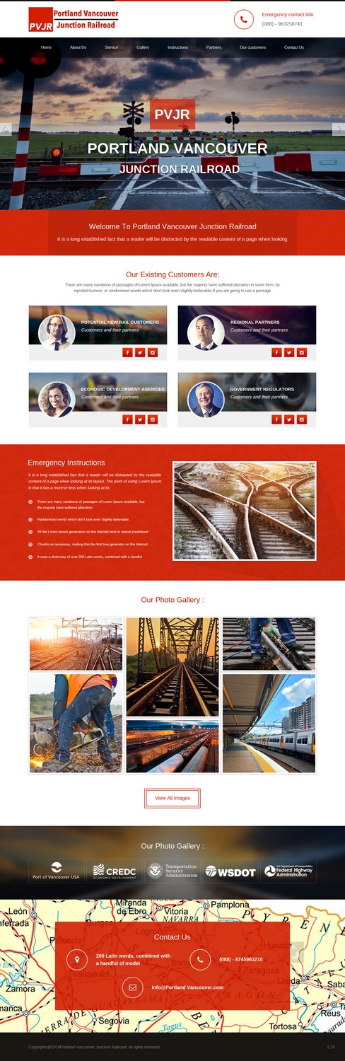 Web Design by pb for Portland Vancouver Junction Railroad | Design #9393737