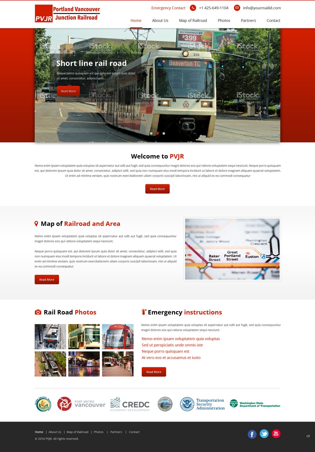 Web Design by pb for Portland Vancouver Junction Railroad | Design #9393742