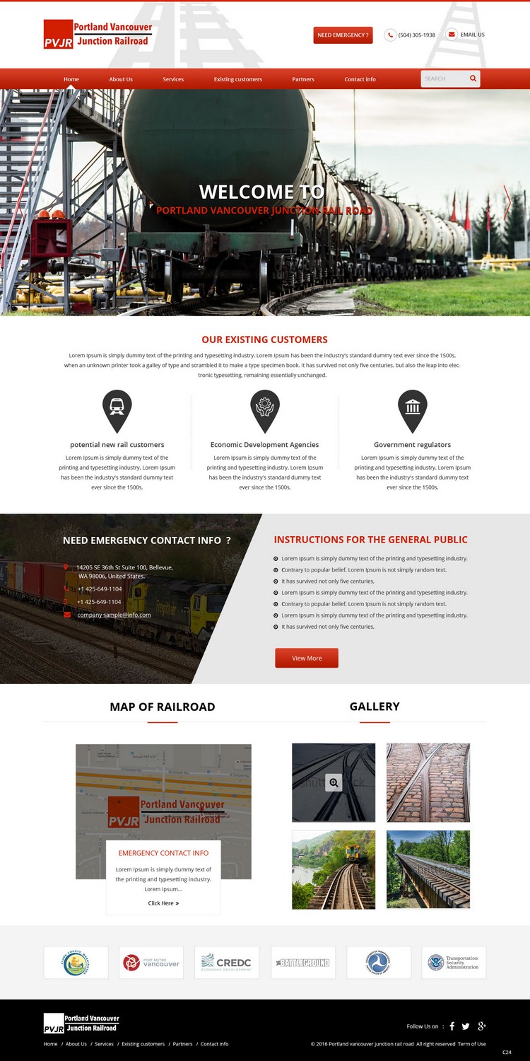Web Design by pb for Portland Vancouver Junction Railroad | Design #9393745