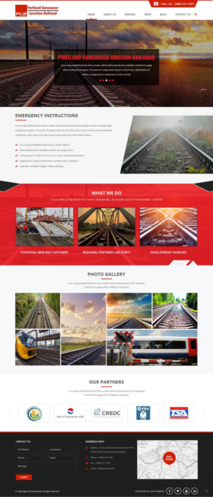 Web Design by pb for Portland Vancouver Junction Railroad | Design: #9406167