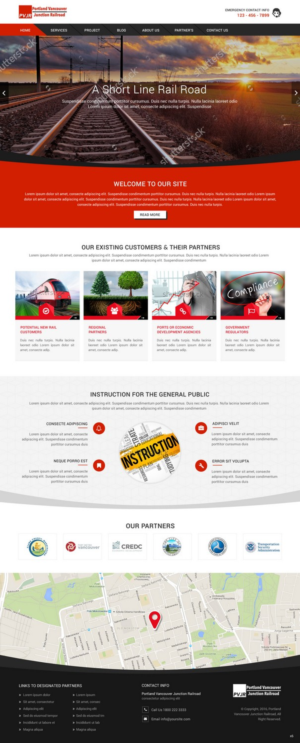 Web Design by pb for Portland Vancouver Junction Railroad | Design: #9406170