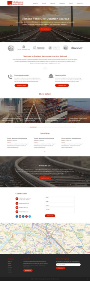 Web Design by pb for Portland Vancouver Junction Railroad | Design: #9406179