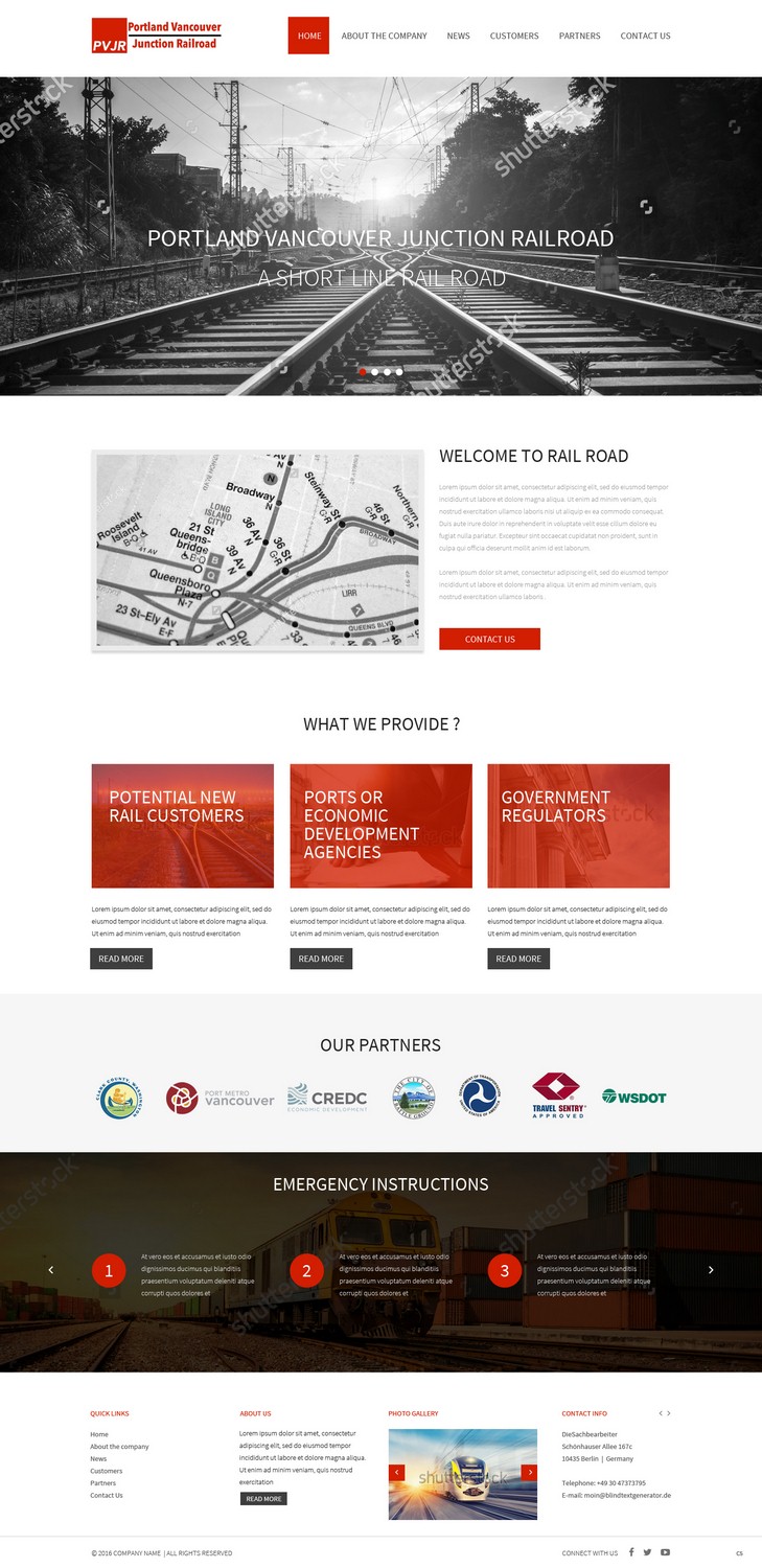 Web Design by pb for Portland Vancouver Junction Railroad | Design #9406182