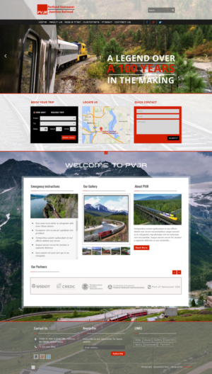 Web Design by Da Miracle for Portland Vancouver Junction Railroad | Design: #9434021