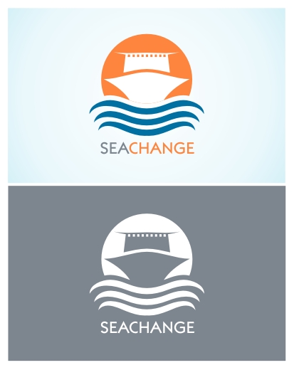 Logo Design by Ramil Baylon Designs for SeaChange Pte Ltd | Design #15503