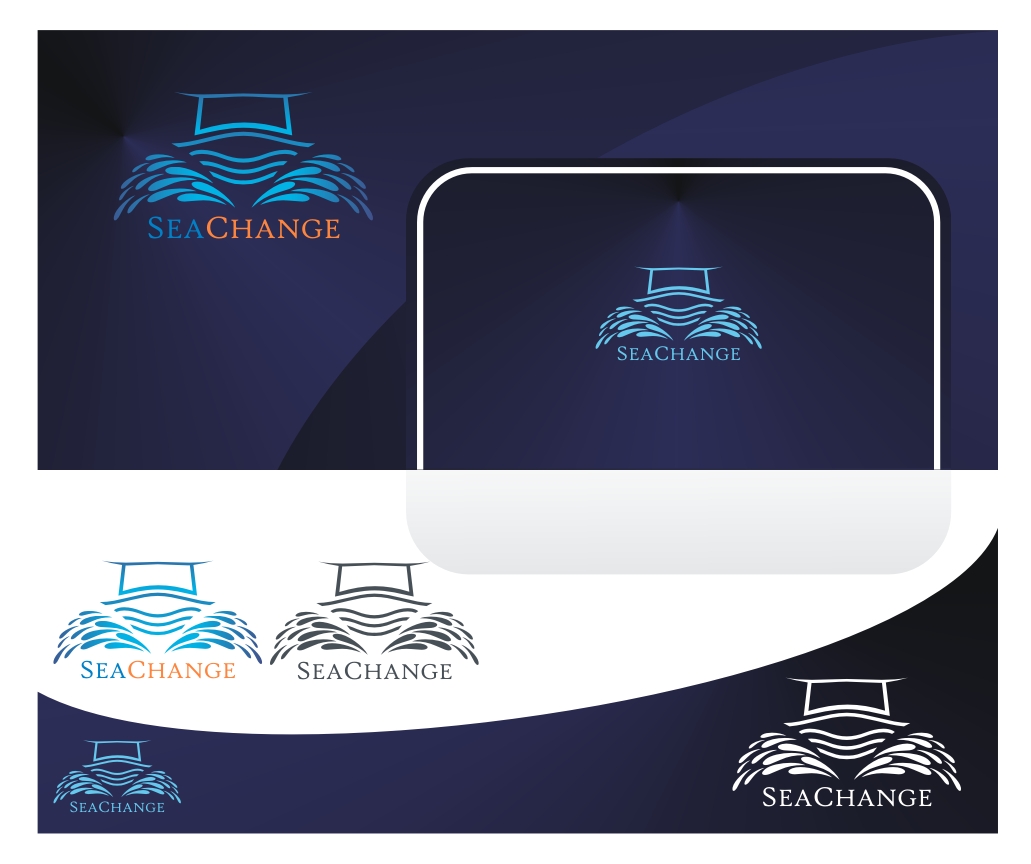 Logo Design by Ramil Baylon Designs for SeaChange Pte Ltd | Design #15607