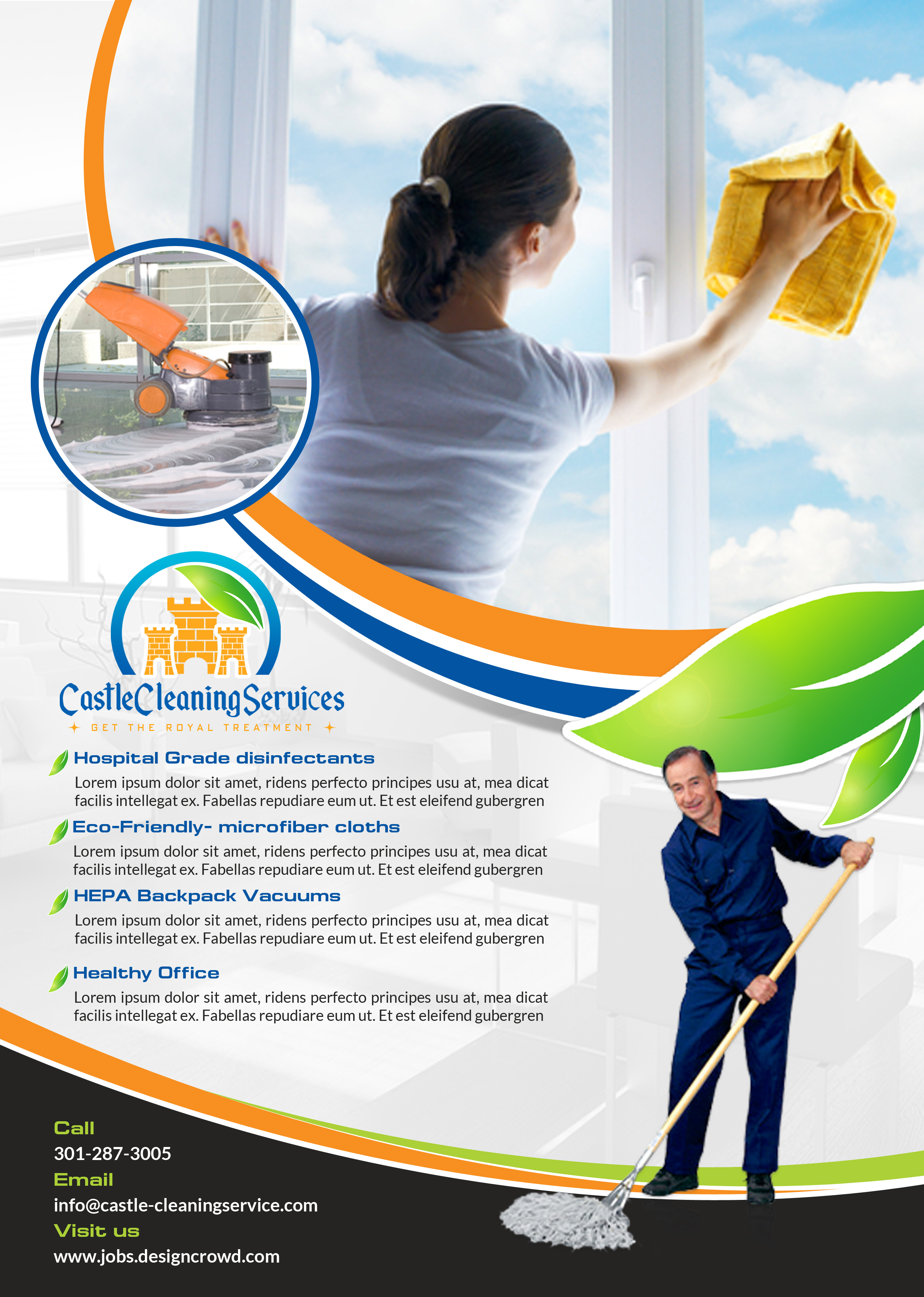 office cleaning flyer