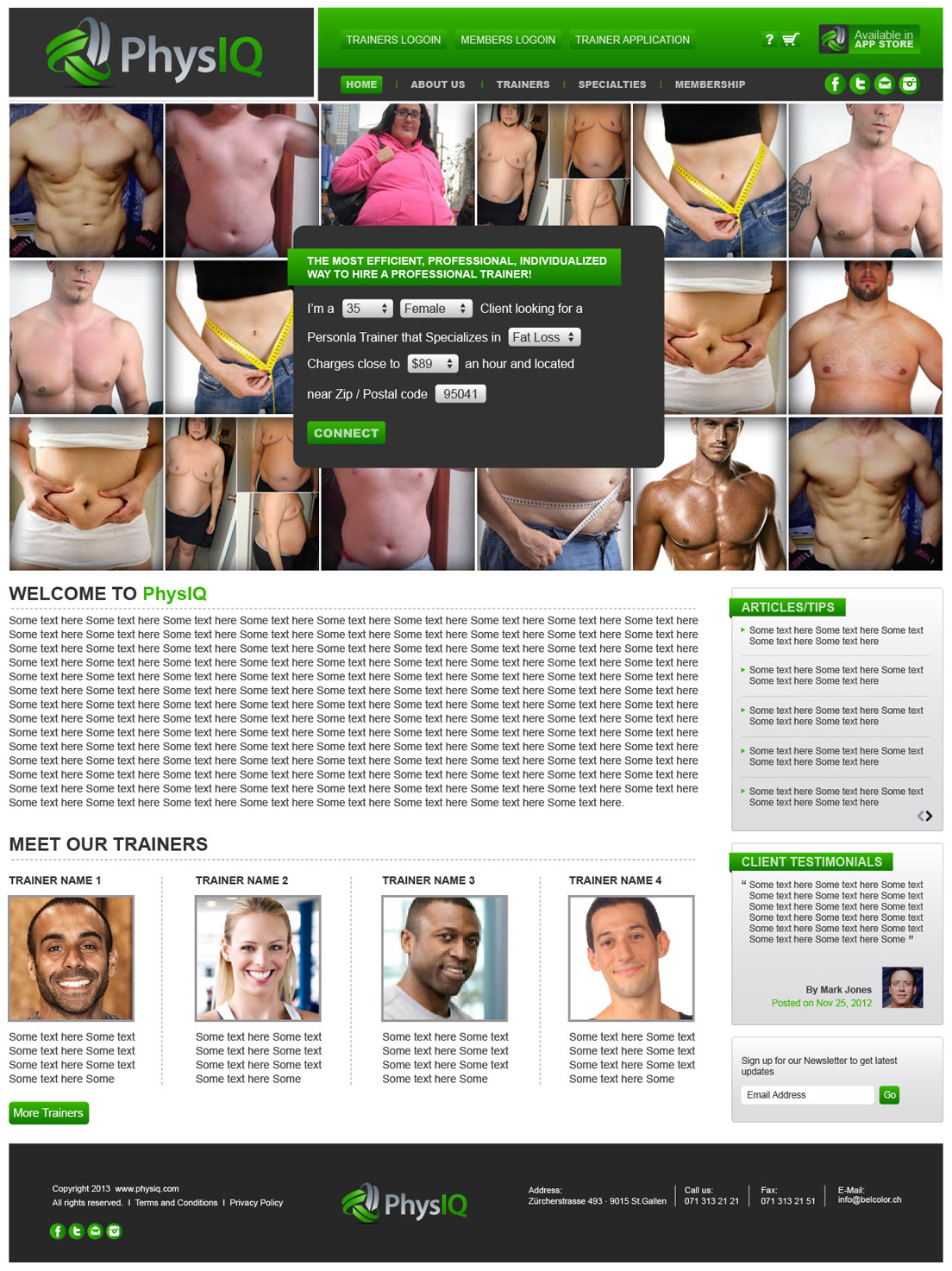 Diseño Web por tahir para este proyecto | Diseño #2054833