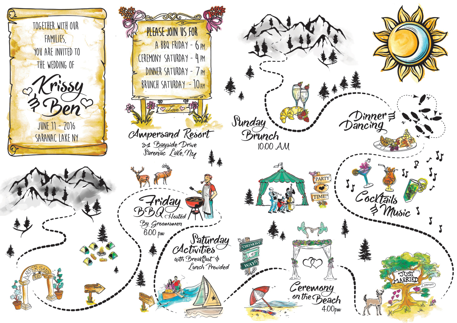 Invitation Design by Ingrid Jones for this project | Design #9454046