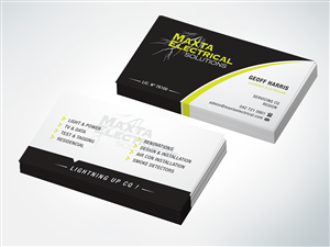 Design de Carte de Visite par edgar1van pour Maxta Electrical Solutions | Design #2060239