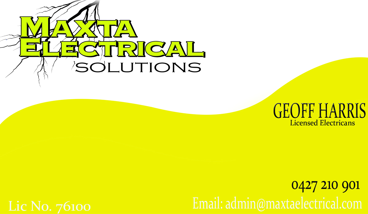 Diseño de Tarjeta de Presentación por JAYR para Maxta Electrical Solutions | Diseño #2063349