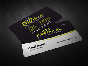 Business Card Design by Atvento Graphics for Maxta Electrical Solutions | Design: #2056098