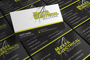 Business Card Design by logodentity for Maxta Electrical Solutions | Design: #2060536
