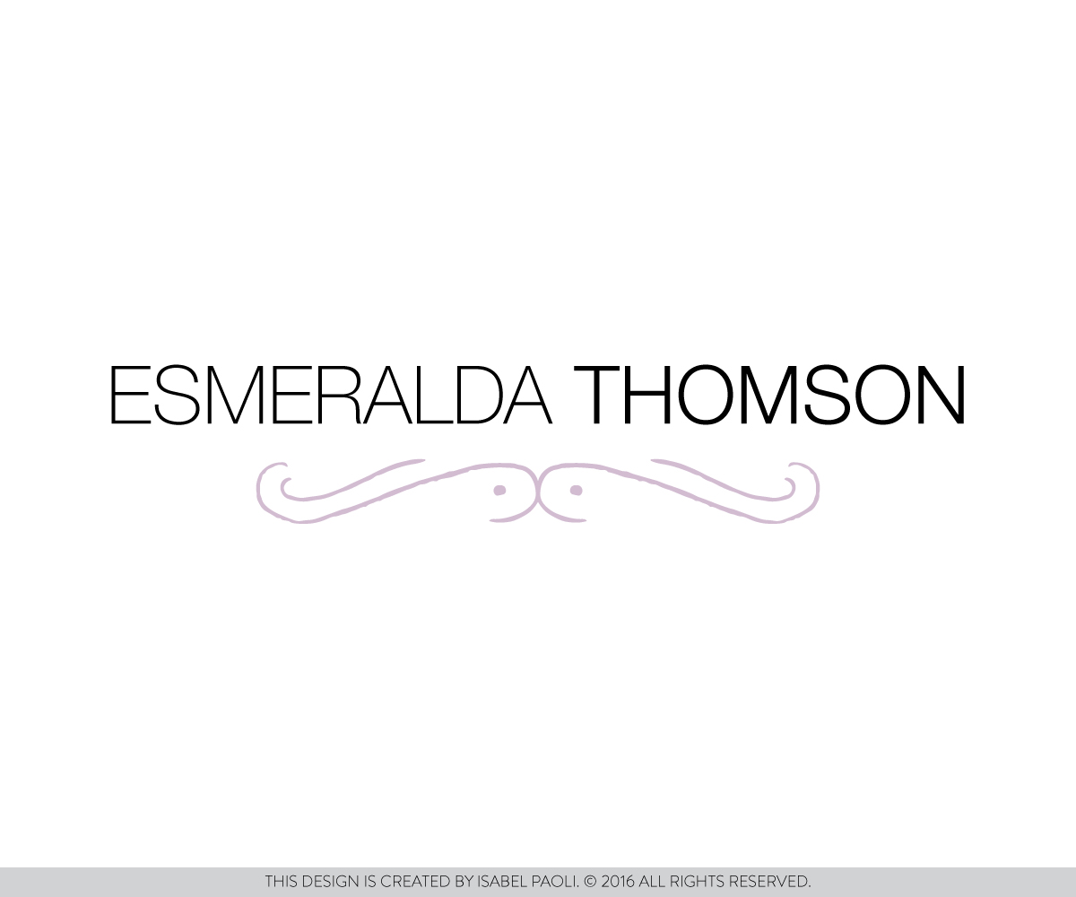 Design de Logo par isabel.paoli pour ESMERALDA THOMSON | Design #9428500
