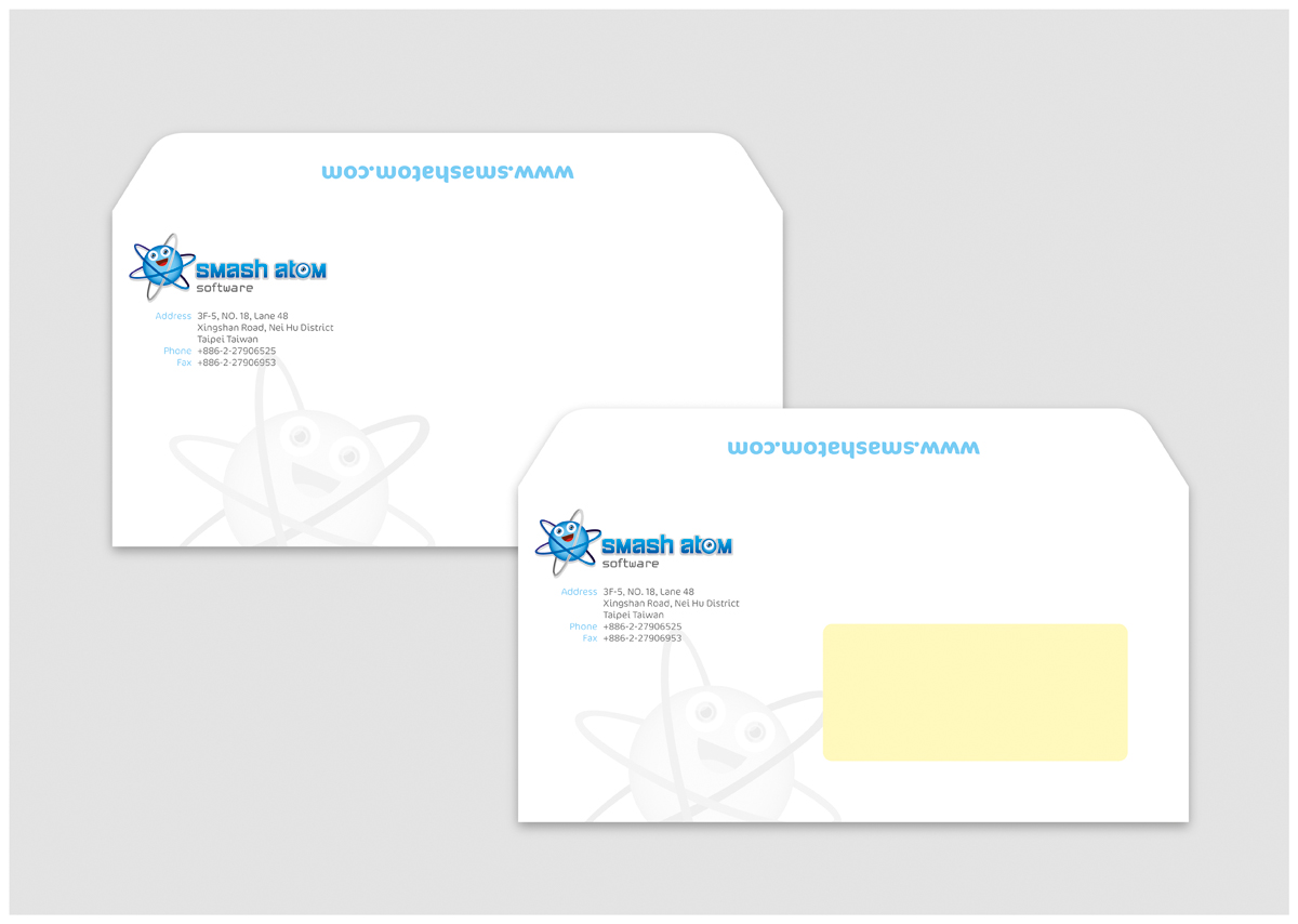 Stationery Design by Kadus Design for Smash Atom Software | Design #417770