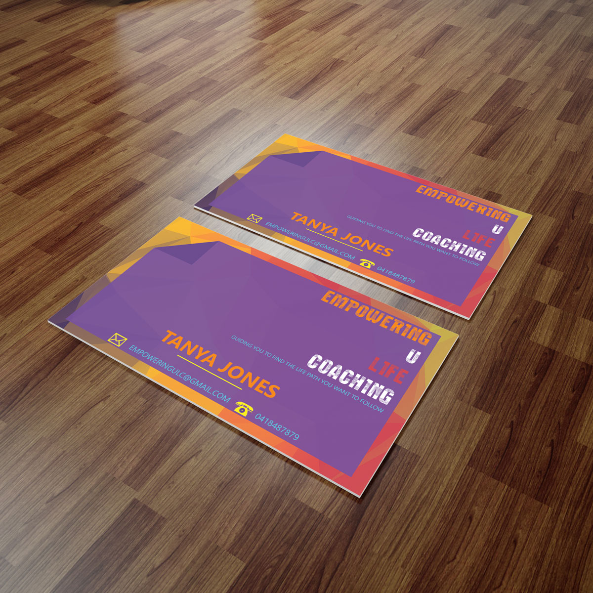 Business Card Design by Kristoffer Dann Caberto for Empowering U Life Coaching | Design #9428077