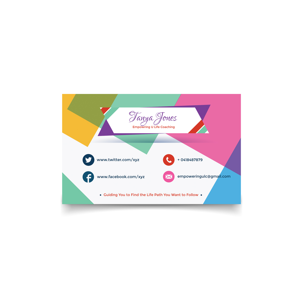 Business Card Design by Thunder98 for Empowering U Life Coaching | Design #9766849