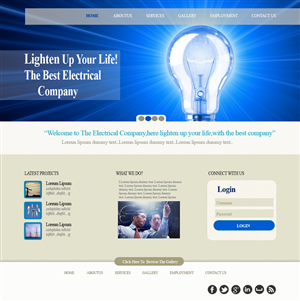 Web Design by musarrat for Byrd Electrical | Design #2067766