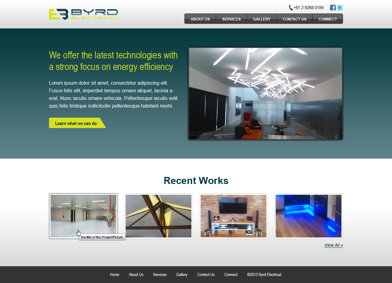 Web Design by MIND for Byrd Electrical | Design #2101265