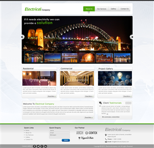 Web Design par Sbss pour Byrd Electrical | Design : #2073537