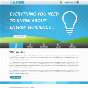 Web Design by FC web designer for Byrd Electrical | Design #2057242