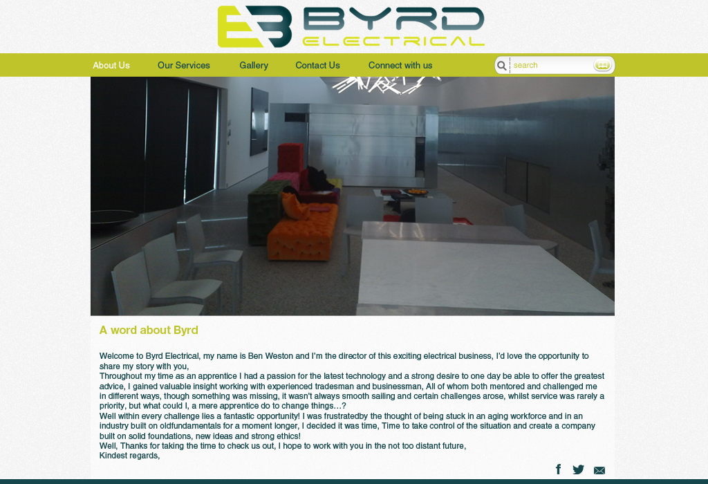 Web Design by ChicD for Byrd Electrical | Design #2081552