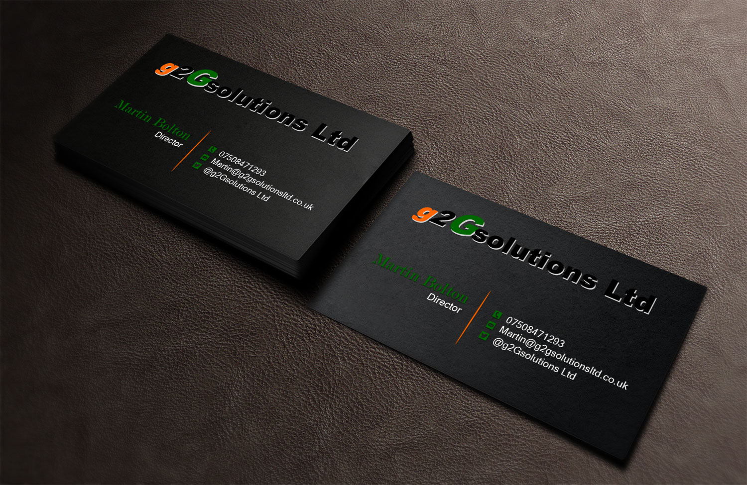 Business Card Design by Lanka Ama for g2Gsolutions ltd | Design #9388276