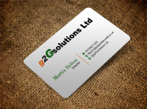 Business Card Design by Lanka Ama for g2Gsolutions ltd | Design: #9388277