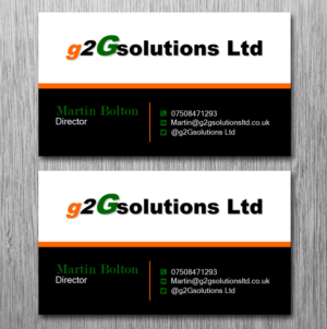 Business Card Design by Lanka Ama for g2Gsolutions ltd | Design: #9388279
