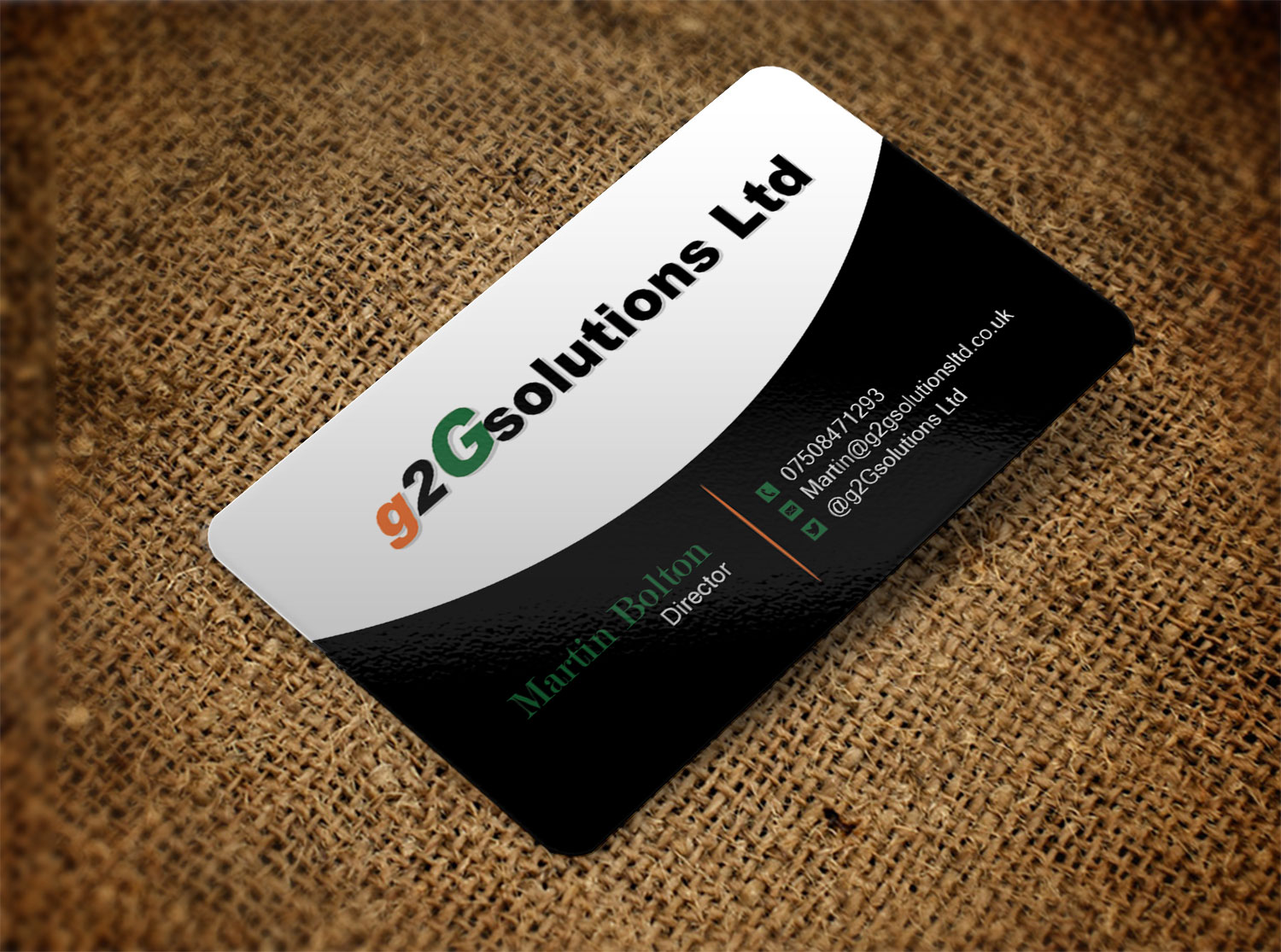 Visitenkarten-Design von Lanka Ama für g2Gsolutions ltd | Design #9388290