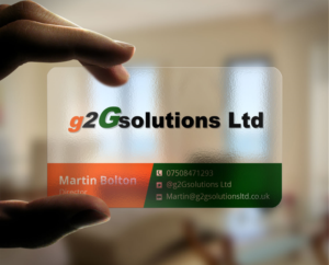 Design de Carte de Visite par Lanka Ama pour g2Gsolutions ltd | Design : #9388294